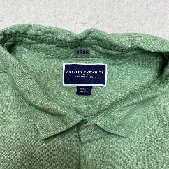 Charles Tyrwhitt Green Men's Shirt - Picture 3 of 11